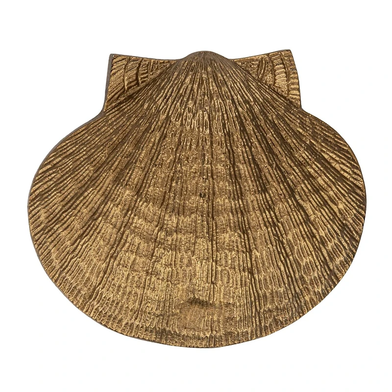 Hello Honey® Golden Antique Cast Metal Shell Door Knocker