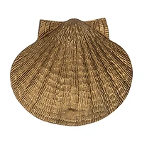 Hello Honey® Golden Antique Cast Metal Shell Door Knocker