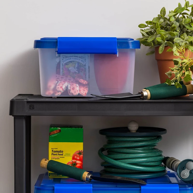 IRIS® Letter & Legal Size Element Resistant Clear File Box