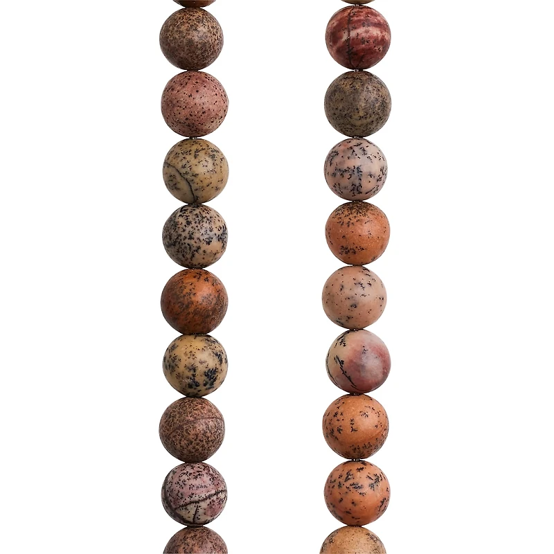 12 Pack: Artistic Jasper Round Beads, 6mm by Bead Landing™