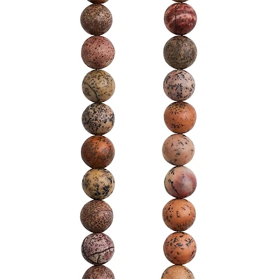 12 Pack: Artistic Jasper Round Beads, 6mm by Bead Landing™