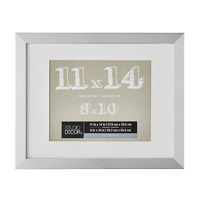 Silver Belmont Frame with Mat by Studio Décor