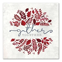 Gather Together Leaves Autumn Canvas Wall Art