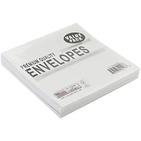 Leader Paper Products 6" x 6" White Envelopes, 25ct.
