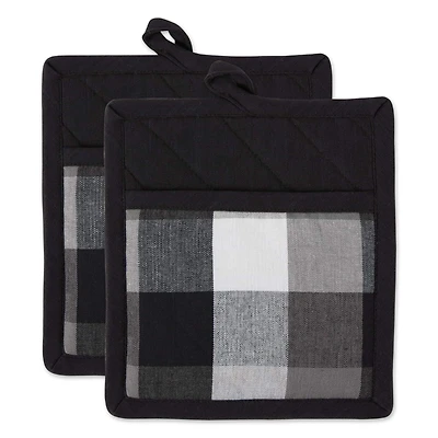 DII® Tri Color Check Potholder Set
