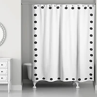 Dots Border 71" x 74" Shower Curtain