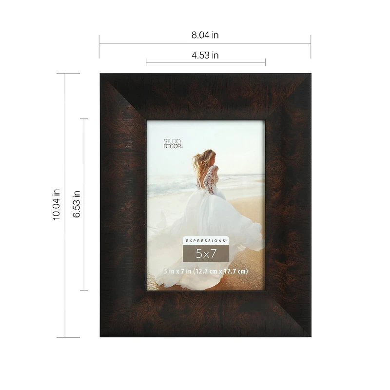 Expressions™ 5" x 7" Espresso Beveled Frame by Studio Décor®