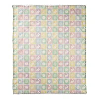 Easter Block Pattern 50" x 60" Sherpa Fleece Blanket