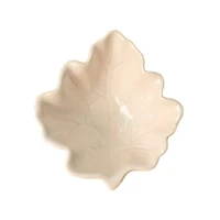 5" White Leaf Ceramic Bowl by Ashland®