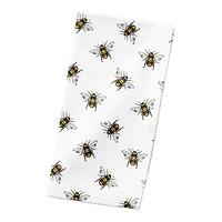 Bee Pattern 10" x 10" Cotton Twill Napkin