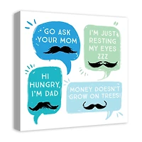 Dad Phrases Canvas Wall Art