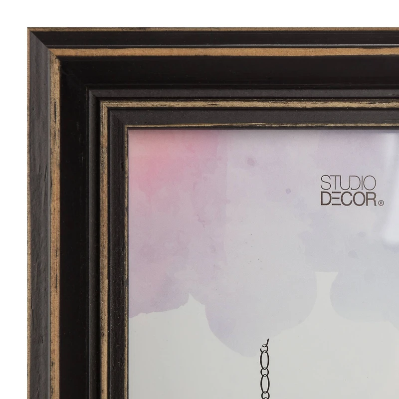 Simply Essentials™ Distressed Black Wood Frame by Studio Décor