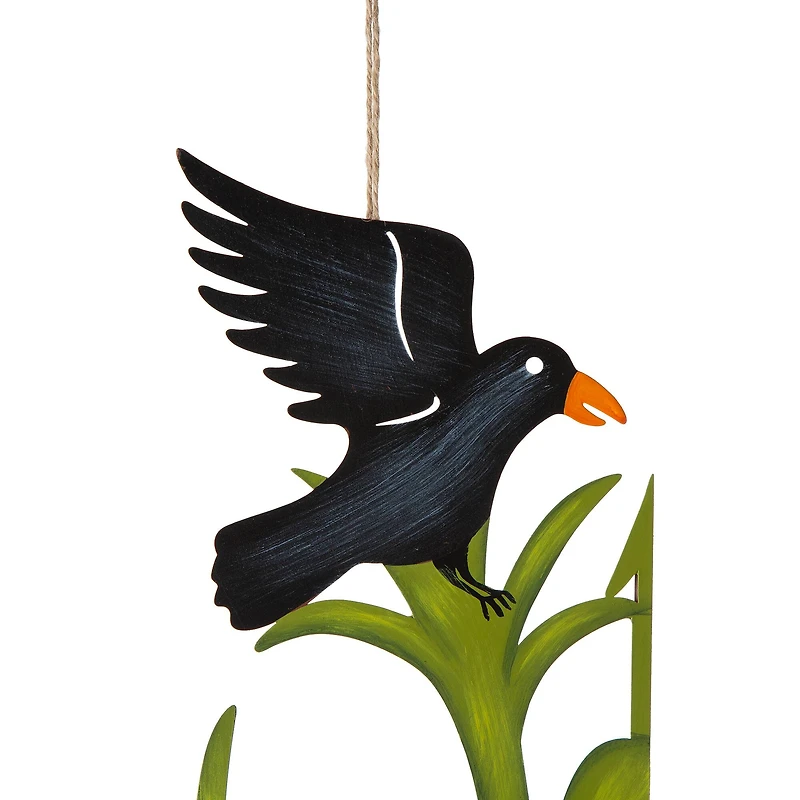 Glitzhome® 41.5" Fall Scarecrow & Corn Combo Metal Yard Stake