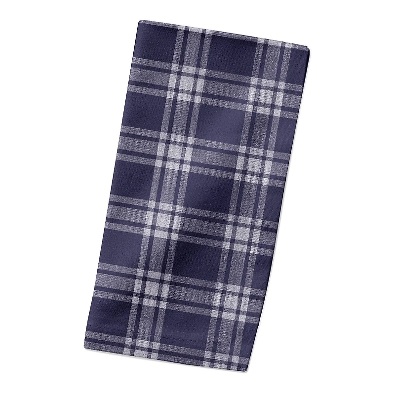 Navy Plaid 10" x 10" Poly Twill Napkin