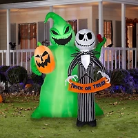 6.5ft. Airblown® Inflatable Halloween Jack Skellington with Oogie Boogie 