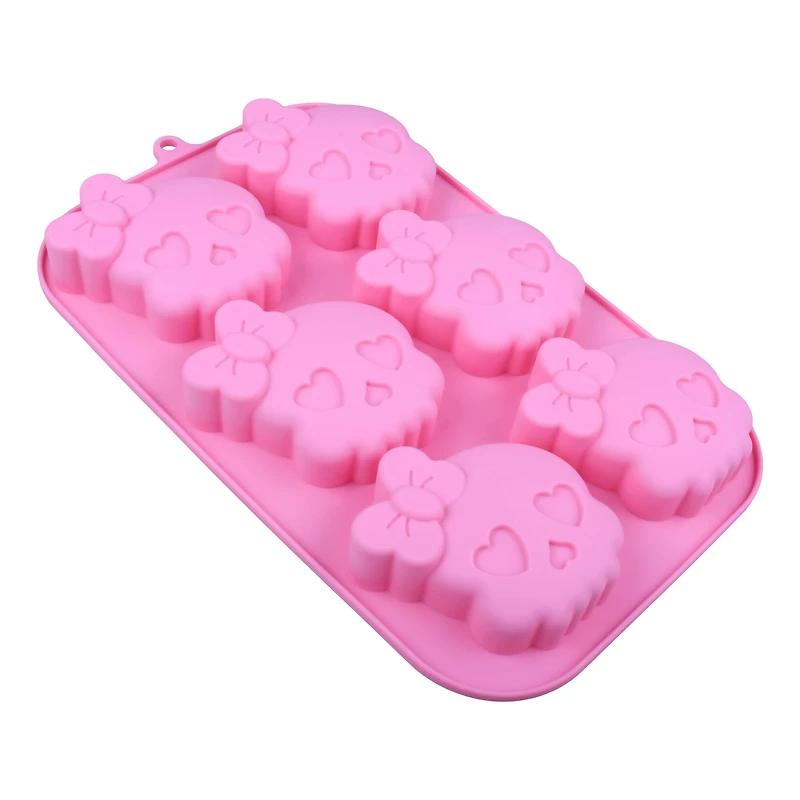 Skull with Bow Silicone Treat Mold by Makery™