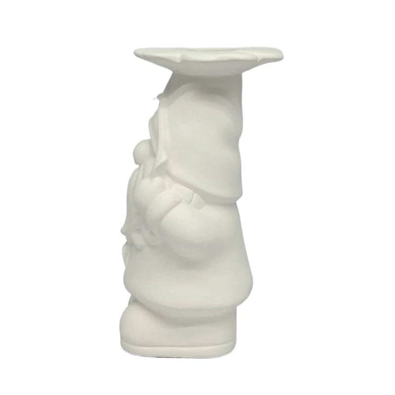 7" DIY Ceramic Gnome with Flower Vase by Make Market®