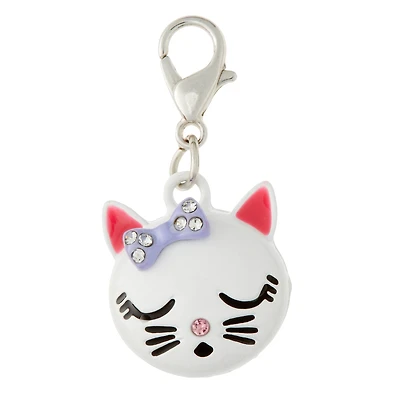 Rhodium-Colored Cat Charm by Bead Landing™