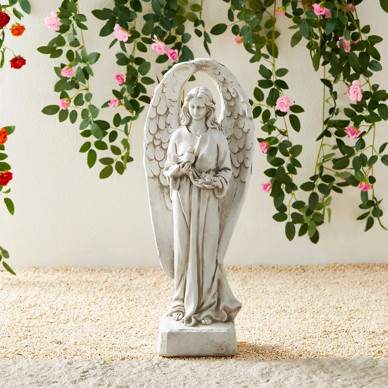 Glitzhome® 20.5" Standing Archangel Garden Statue