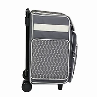 Everything Mary Gray & White Diamond Rolling Scrapbook Travel Case