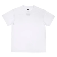 White Youth Polyester Crew Neck T-Shirt by Make Market