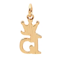 14K Gold Plated Crown 15 Charm by Bead Landing™