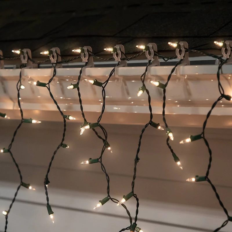 26ct. Clear Omni Universal Gutter & Shingle Christmas Light Clips