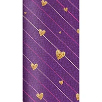 TF Publishing Violet & Gold Hearts Jotter