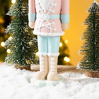 Glitzhome® 18.25" Resin Christmas Cupcake Nutcracker Table Decor