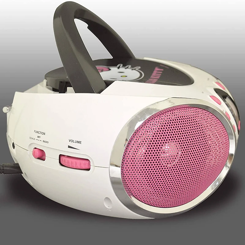 Hello Kitty® Portable Stereo CD Boombox with AM/FM Radio