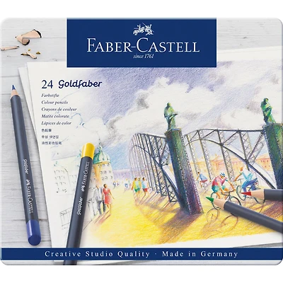 Faber-Castell® Goldfaber™ 24 Color Pencil Tin Set