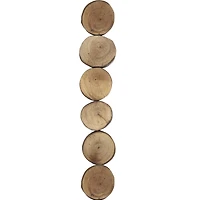 12 Packs: 6 ct. (72 total) Natural Woodgrain Slice Circle Beads by Bead Landing®