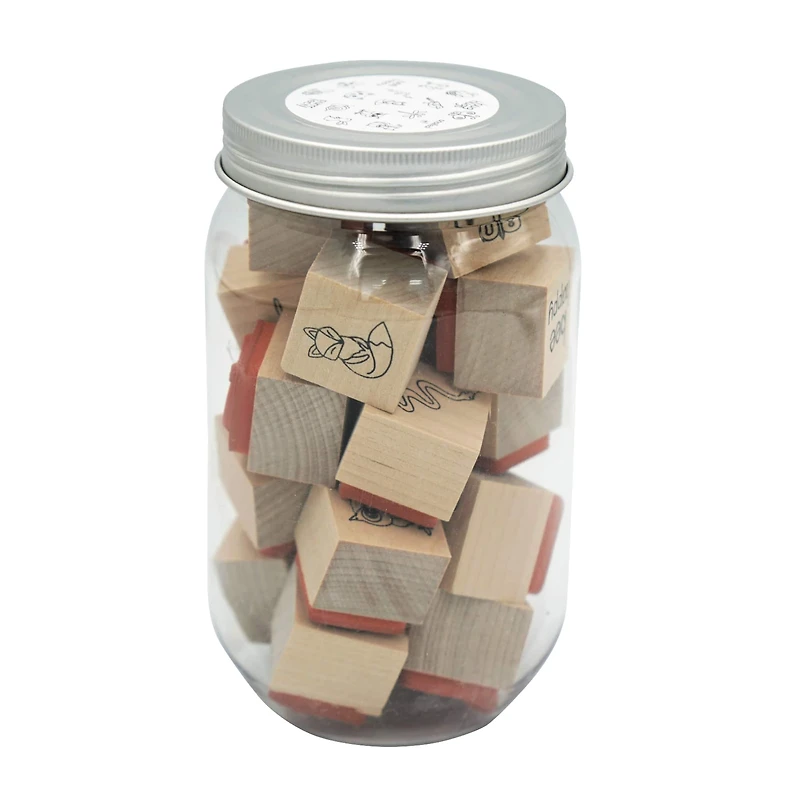 Animal Jar of Wood Stamps by Recollections™