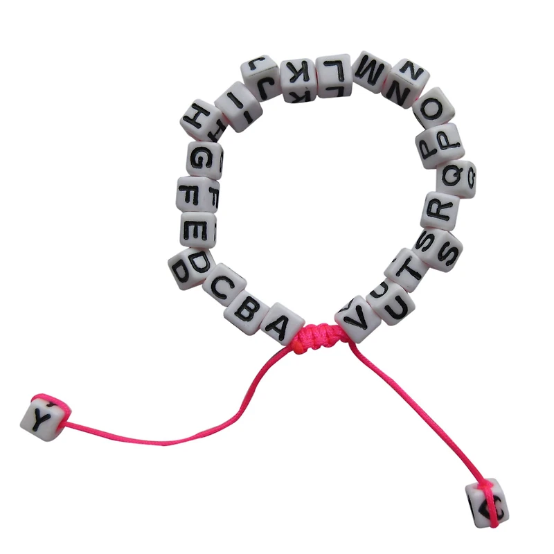 Black & White Alphabet Square Beads by Creatology™