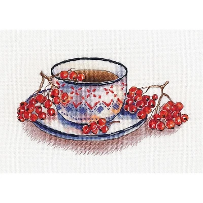 Oven Rowanberry Tea Cross Stitch Kit