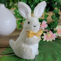 11" Beige Plush Standing Easter Bunny Boy Figure