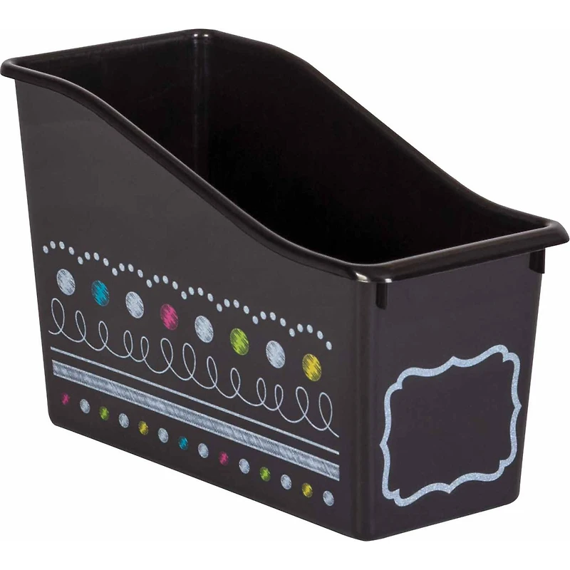 Teacher Created Resources Chalkboard Plastic Book Bin, 3ct.