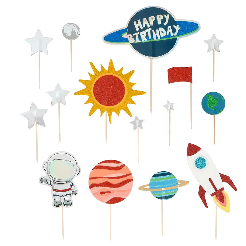 Outer Space Birthday Cake Topper Set by Celebrate It®