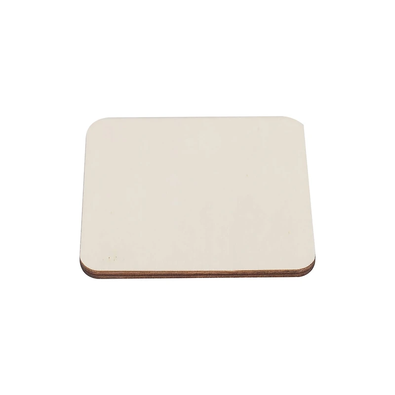 4" x 4" Square Wood Plaque by Make Market®