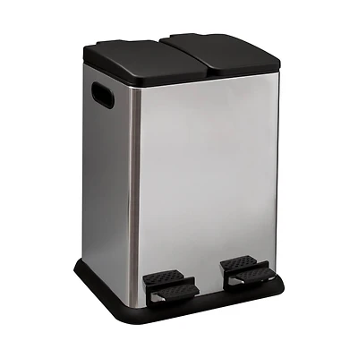Organize It All Dual Compartment Recycling Bin