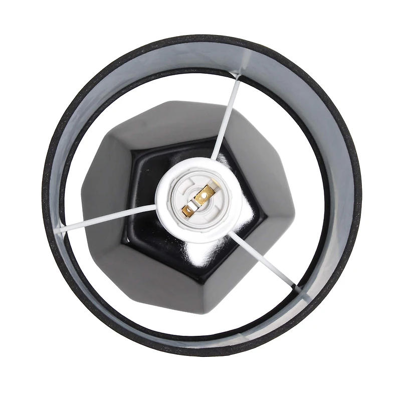 Simple Designs Round Prism Mini Table Lamp