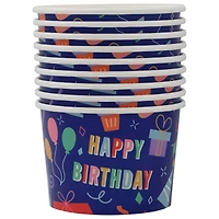8oz. Happy Birthday Snack Cups, 10ct. by Celebrate It™