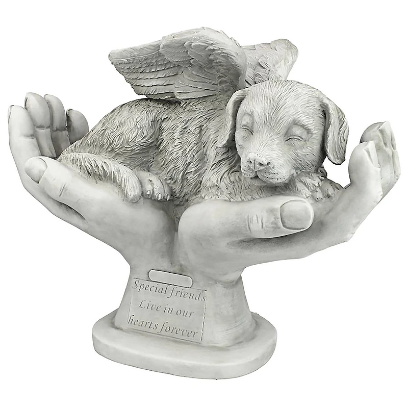 Design Toscano 15.5" In God's Hands Dog Memorial Statue