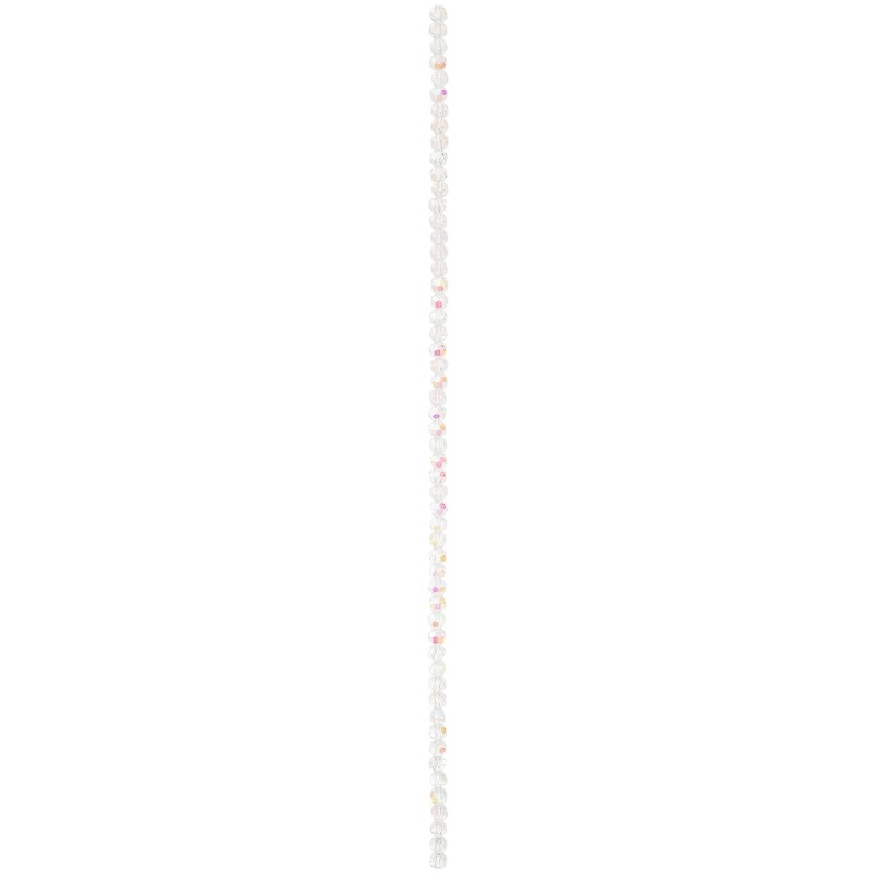 Aurora Borealis Faceted Glass Round Beads, 4mm by Bead Landing™