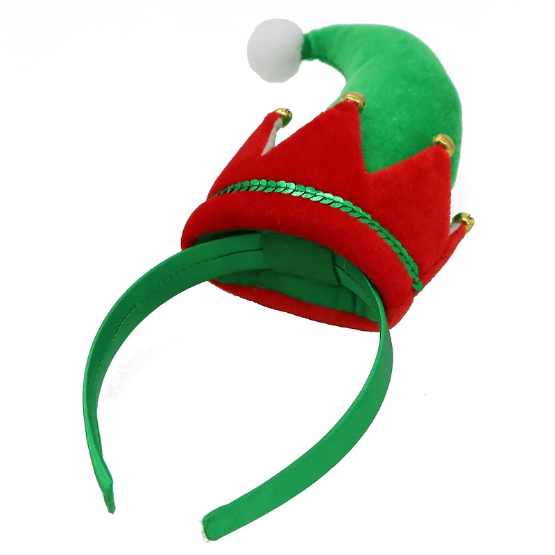 Red & Green Elf Hat Headband by Celebrate It™