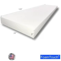 FoamTouch® 5" x 24" x 120" High Density Upholstery Foam