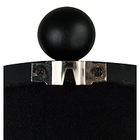 Hello Honey® 31.5" Black Boho-Southwestern Beaded Arched Firwood Wall Mirror