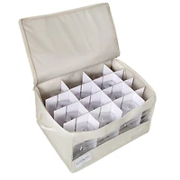 Honey Can Do Natural Stemware Storage Box Set