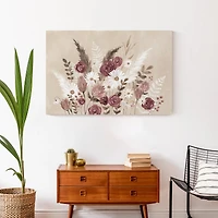 Boho Flowers 36" x 24" Canvas Wall Art