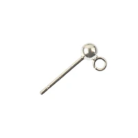 3mm Sterling Silver Ball Earring Posts, 2ct. by Bead Landing™